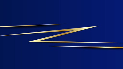 Luxury Gold Dark Blue Gradient Vector Background. Vector Illustration.