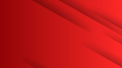 Obraz premium Abstract business presentation banner with red geometric stripes.