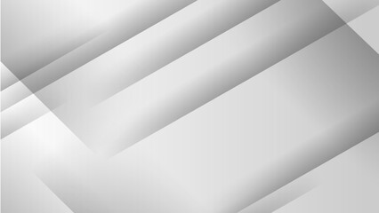 Modern business presentation banner with white geometric stripes.