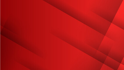 Modern business presentation banner with red geometric stripes.