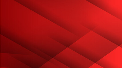 Modern business presentation banner with red geometric stripes.