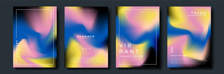 Fluid art vector set. Applicable for design cover, presentation, invitation, flyer, annual report, poster and business card, packaging. Modern artwork.