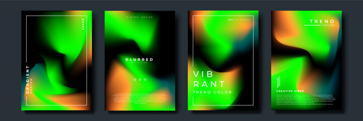 Fluid art vector set. Applicable for design cover, presentation, invitation, flyer, annual report, poster and business card, packaging. Modern artwork.