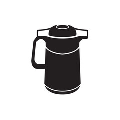 Thermos vector icon illustration design template.