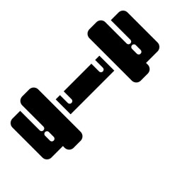 Dumbell glyph icon