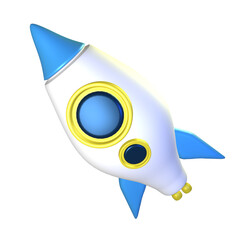 rocket 3d illustration