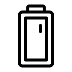 Battery line icon