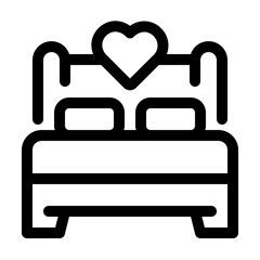 Bed line icon