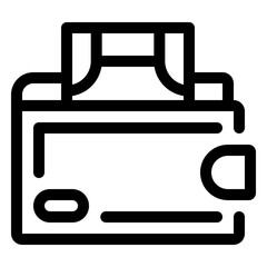 Wallet line icon
