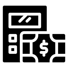 Budgeting glyph icon