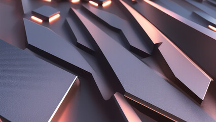 abstract geometric background design with crushing surface, Generative AI