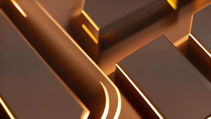 abstract geometric background design with crushing surface, Generative AI