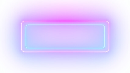 Rectangle Bar Flicker Neon Light Button Sign Symbol LED Show Isolated PNG Transparent Alpha
