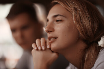 summer female portrait vacation person