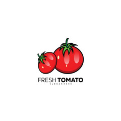 Obraz na płótnie Canvas fresh tomato design illustration art icon colorful