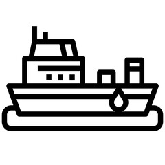 Ship line icon