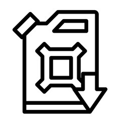 Oil loss price line icon