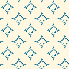 Abstract aqua argyle geometric background. Colored diamond seamless pattern

