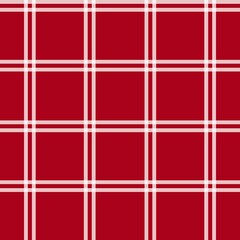 Window pane plaid seamless pattern, red and white can be used in decorative design. fashion clothes Bedding, curtains, tablecloths