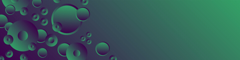 Abstract background with circles pattern. Modern dark green gradient background. Vector EPS 10