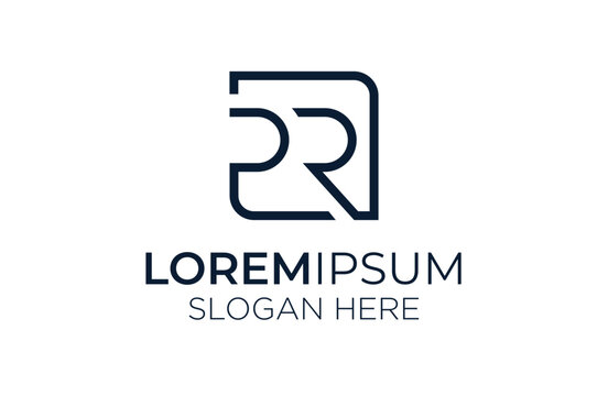 letter pr logo design