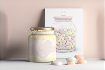Valentine's Day gift packed with love, created with generative ai technology 