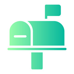 mail box gradient icon