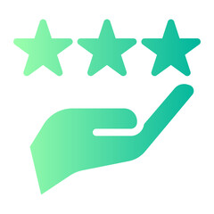 review gradient icon