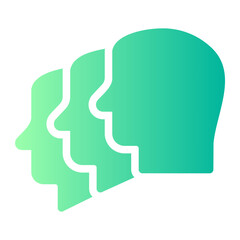 team gradient icon