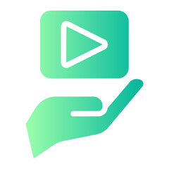 video player gradient icon