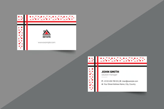 Minimal Individual Business Card Layout - Powered by Adobe