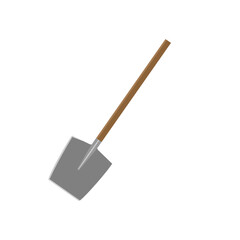 Gold Digging Shovels Illustration Vectors Isolated On White Background