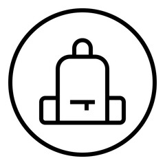 Bag Circular line icon