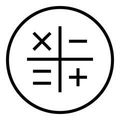 Calculator Circular line icon