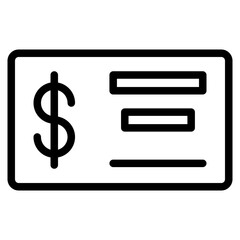 Bank Check Icon