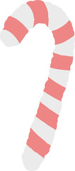 hand drawn candy cane illustration