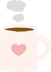 hand drawn hot cocoa illustration