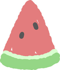 Hand drawn watermelon illustration