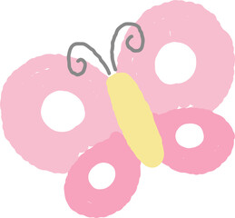 Hand drawn butterfly illustration