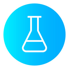 Beaker Circular gradient icon