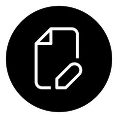 Edit Circular glyph icon