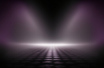 Abstract purple light background glow. Generative AI.