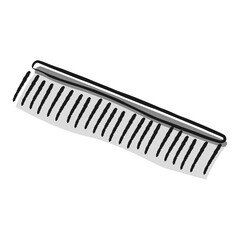 コームブラシのイラスト