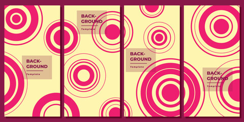 Circle shapes background template set copy space for poster, banner, flyer, booklet, cover, or leaflet