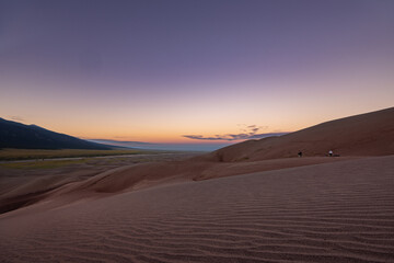 Fototapeta na wymiar Early Morning Sunrise at Great Sand Dunes National Park