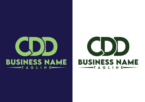 Letter CDD logo design vector template, CDD logo