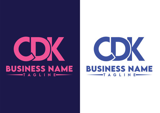 Letter CDK logo design vector template, CDK logo