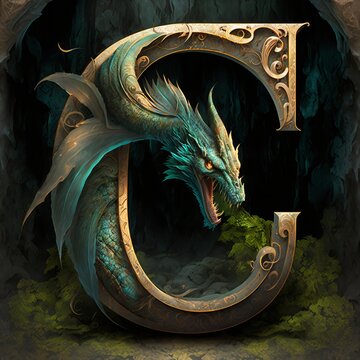 Dragon Letter C