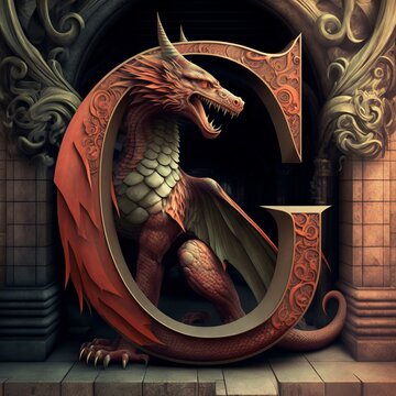 Dragon Letter C