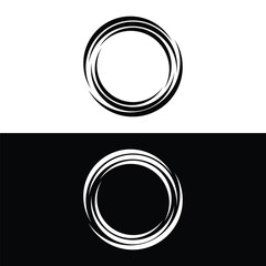 Circle vector logo template design . Circle icon . Circle silhouette 